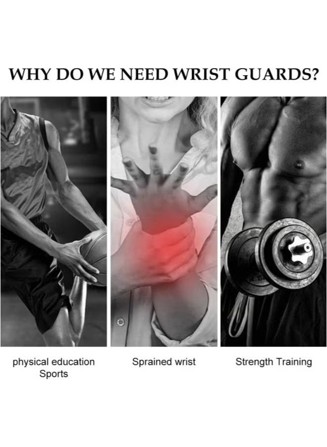 BUPY 2 Pack Wrist Brace Adjustable Wrist Support, Wrist Straps for Fitness Weightlifting, Tendonitis, Carpal Tunnel Arthritis, Highly Elastic Wrist Wraps for Relief Wrist Pain(Black) - Image 2