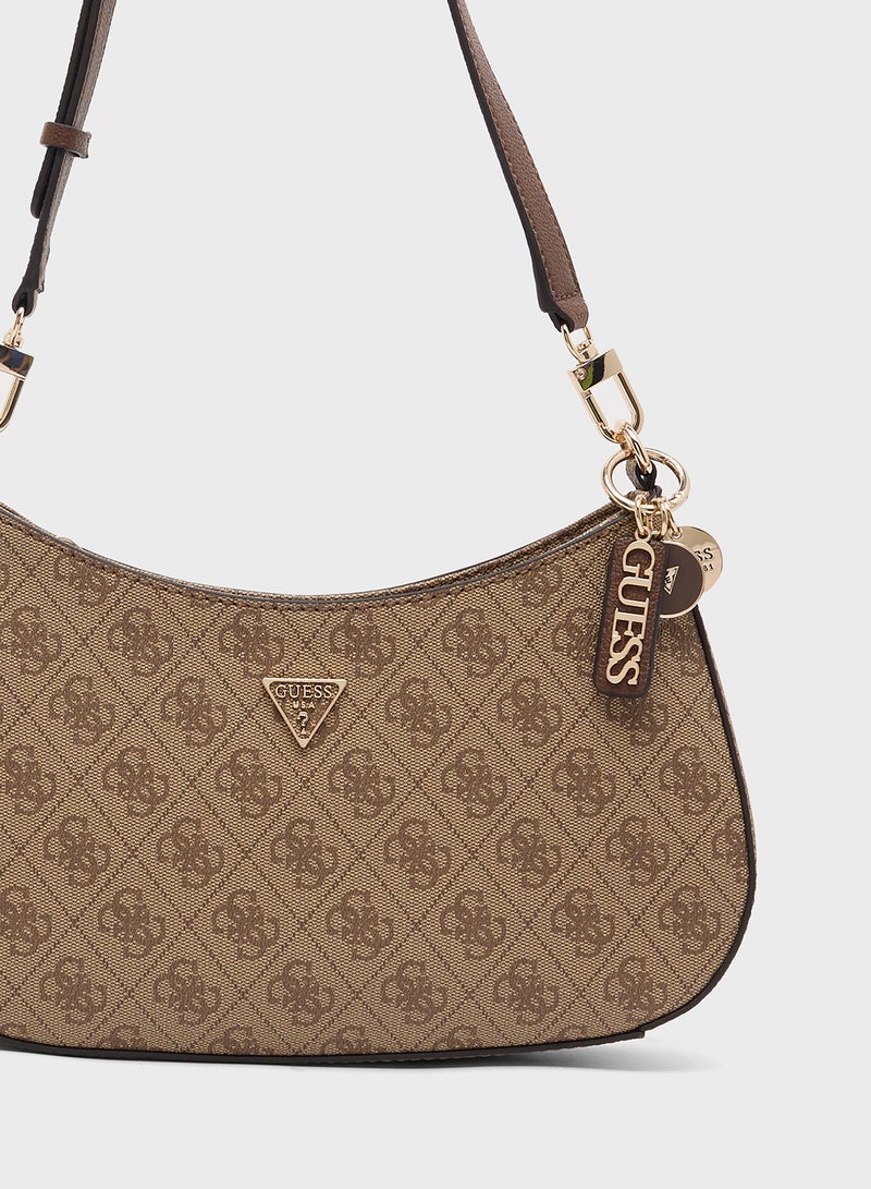 GUESS Noelle II Top Zip Shoulder Bag - Image 4