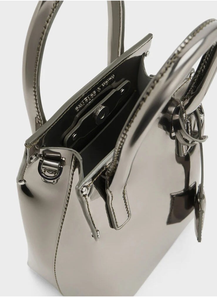 Charles & Keith Charles & Keith Rene Elongated Top Handle Bag  - Image 5