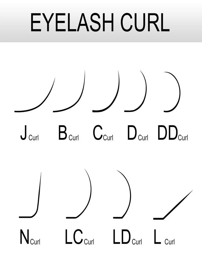 نجراكو وصلات رموش NAGARAKU، رموش فردية من المنك الصناعي، رموش صناعية، رموش كلاسيكية، رموش فردية (سمك 0.25، انحناء B) - Image 5