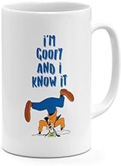 LOUD UNIVERSE I am Goofy 11oz Coffee Mug Old Cartoon Goofy 11oz Ceramic Novelty Mug 