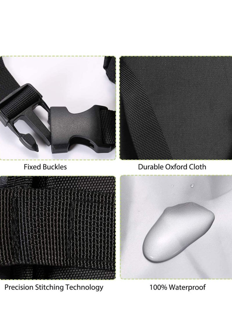 SYOSI - Car Trash Can,Foldable Car Bin,Anti-smell ru bbish Bin with Lid and Side  Pockets, Car Accessory Organizer, Leak-Proof Inside Lining as Drink Cooler BagBlack … - Image 1