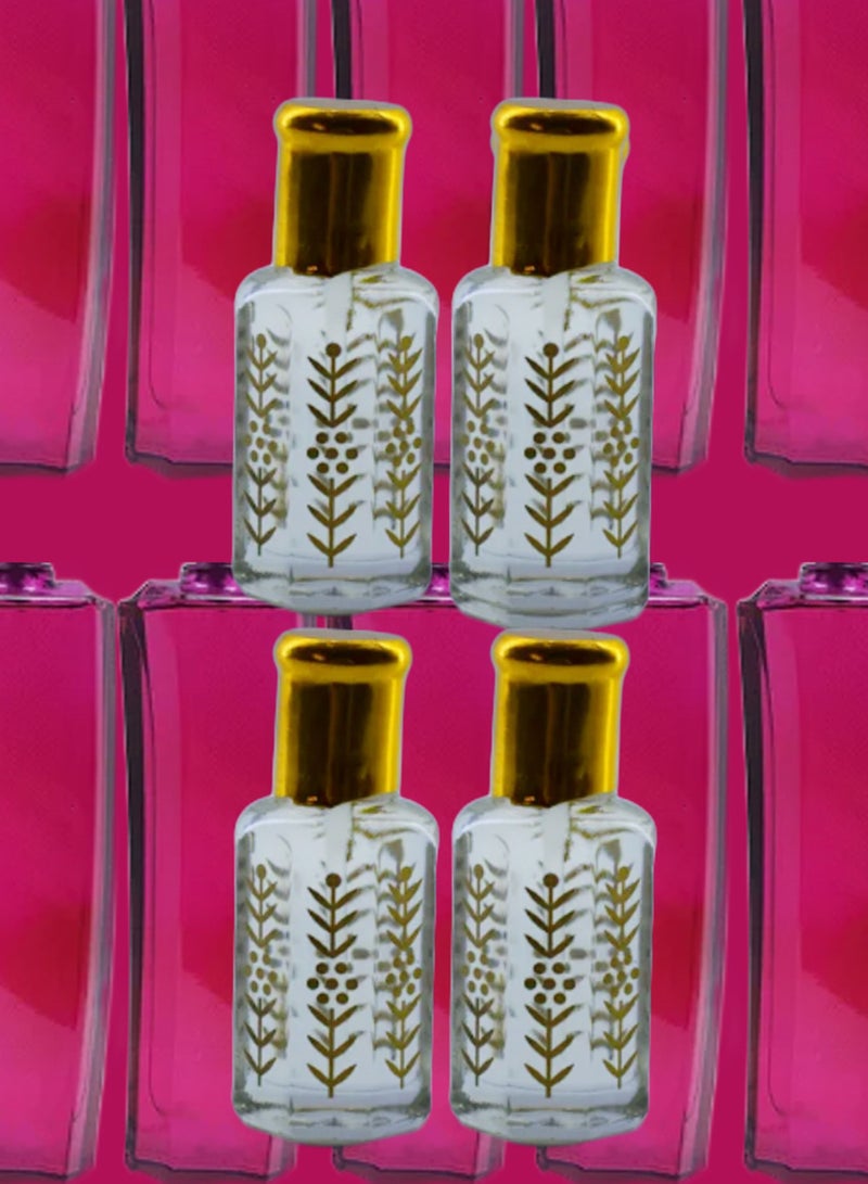 4 Pieces Magnetism Essential Oil For Women Original Clear 12 Ml