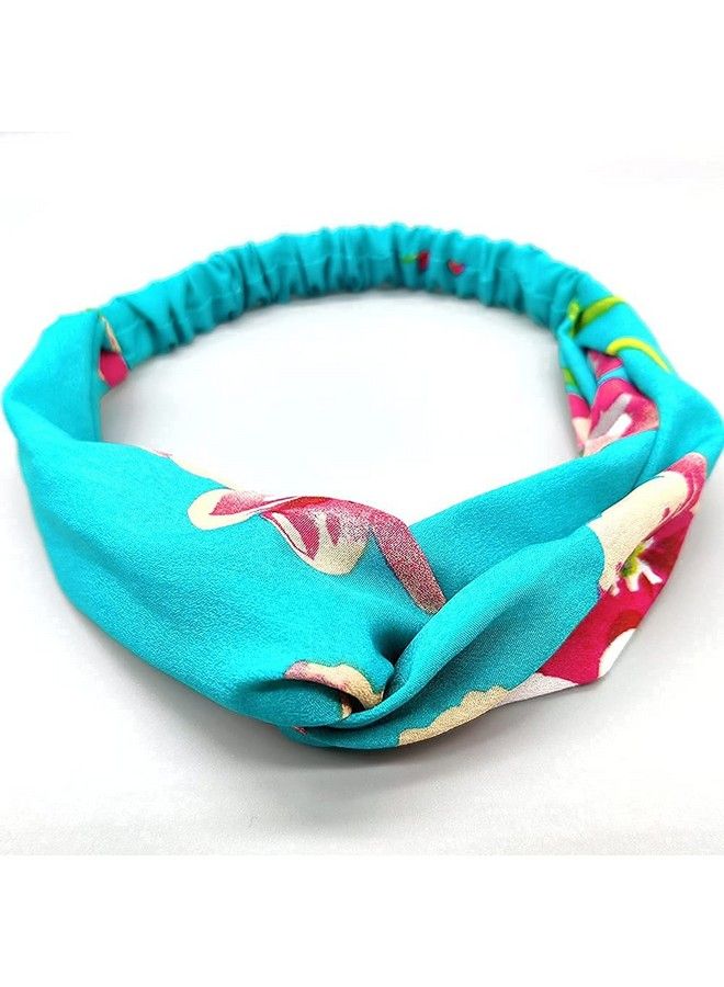 Belicia 6 Pack Womens Headbands For Work Non Slip Boho Headbands Vintage Flower Printed Criss Cross Elastic Head Wrap Twisted Cute Hair Accessories - Image 5