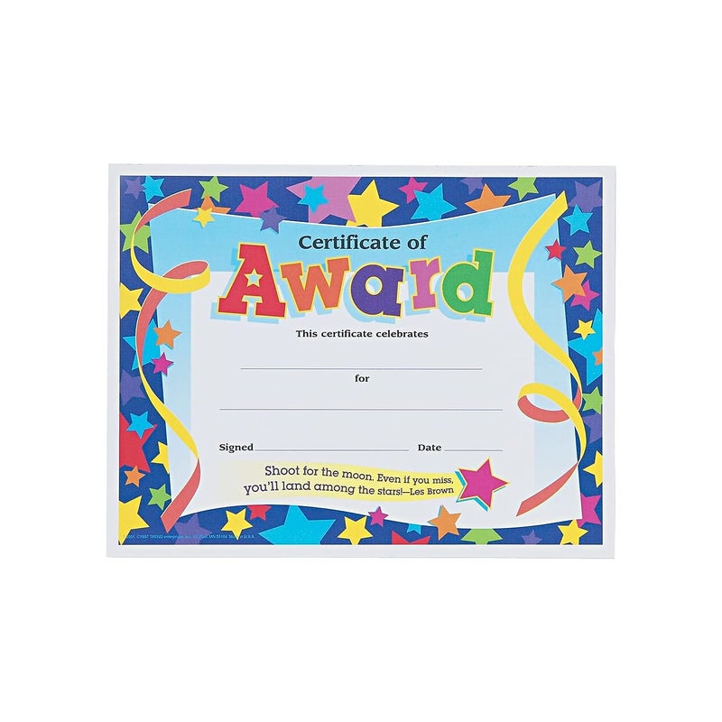 Trend Enterprises rend Enterprises Certificate of Award Colorful Classics Certificates, 8.5 x 11 Inches - 30 Piece, (T-2951) - Image 2