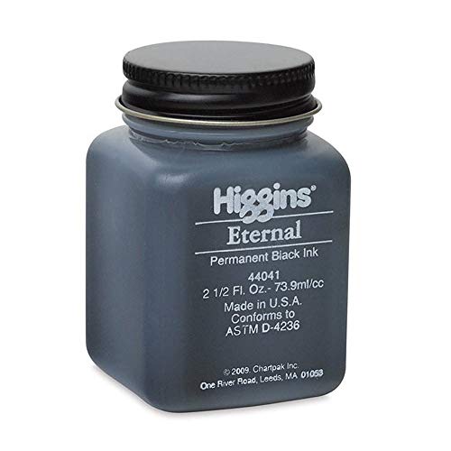 Higgins Black Eternal Ink, 2.5 Oz Bottle (44041) - Image 2