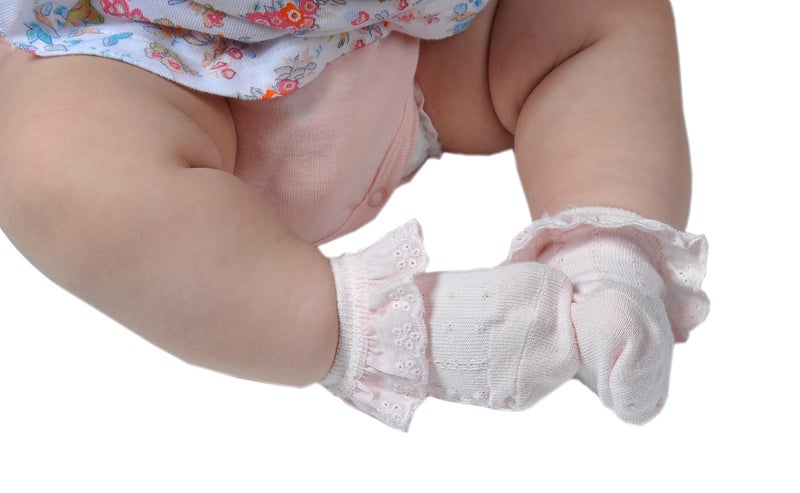 EPEIUS 5 Pack Baby-Girls Eyelet Frilly Lace Socks Newborn Princess Ankle Socks for 0-3 Months,Bow Pattern,White/Ivory/Pink/Purple/Green,Shoe Size 0-1 - Image 4