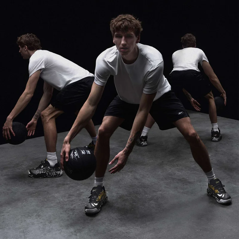 Reebok Black/White/Gold Reebok Engine A 26 SE Unisex Shoes for Men | Best Price UAE