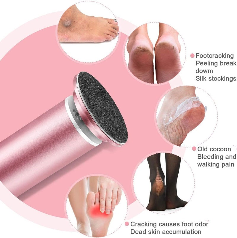 KASTWAVE 180pcs Self-adhesive Sandpaper Disk Replacement Pad Foot File Disc for Electric Foot Rasp Files Callus Cuticle Hard Dead Skin Removal Pedicure Tools (80 Grit, 100 Grit, 180 Grit) - Image 4