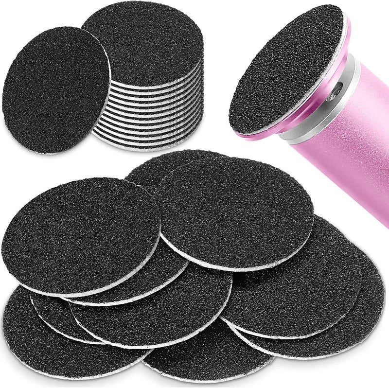 KASTWAVE 180pcs Self-adhesive Sandpaper Disk Replacement Pad Foot File Disc for Electric Foot Rasp Files Callus Cuticle Hard Dead Skin Removal Pedicure Tools (80 Grit, 100 Grit, 180 Grit) - Image 1