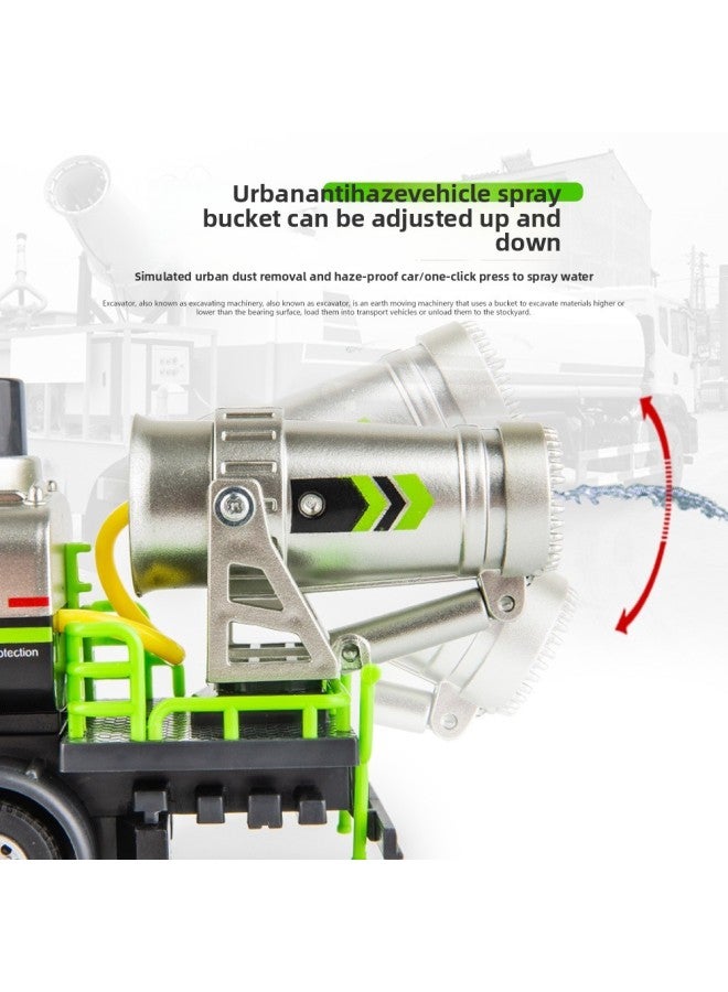 Tianying Alloy Water Spray City Dust And Haze Prevention Vehicle Model Simulation Sanitation Sprinkler Fire Fighting Engineering Vehicle Children's Toys-Color:8911B Alloy Car Model-RV