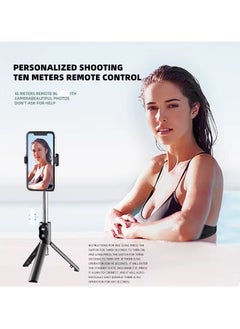 GTSOL Selfie Stick, 3 in 1 Extendable Selfie Stick Tripod with Detachable Bluetooth Wireless Remote Phone Holder for iPhone 12/Xs/iPhone 8/iPhone 11/11pro, Galaxy S10/S9 Plus/S8/Note8, LG  - Image 2