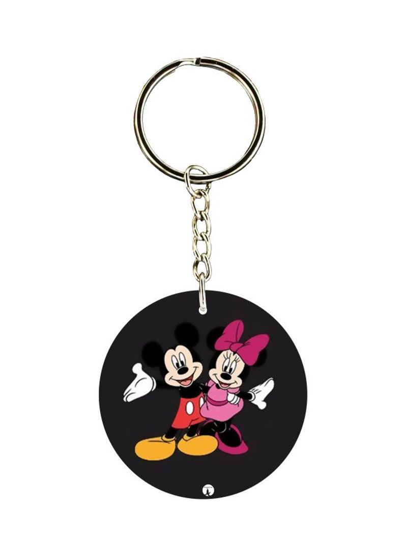 RKN Mickey Mouse Cartoon Printed Double Sided Keychain