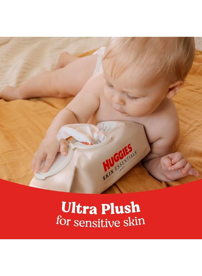 Huggies Skin Essentials Baby Wipes, Hypoallergenic, 99% Water, 6 Flip Top Packs (336 Wipes Total) - Image 3