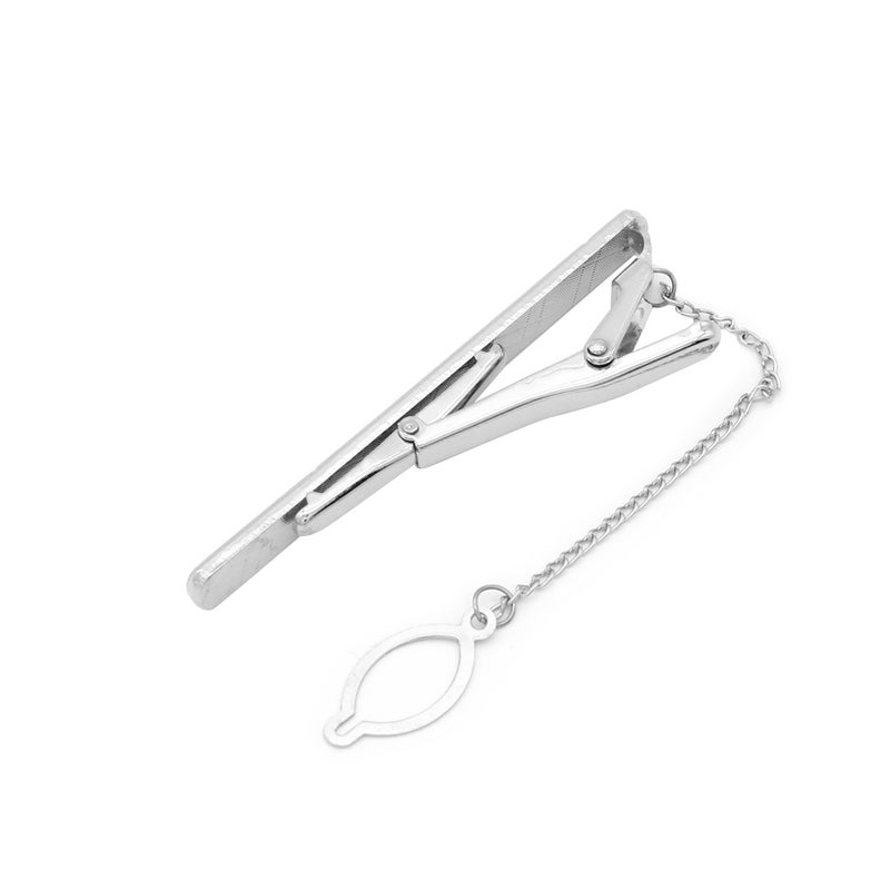 Men Clips Metal Simple Necktie Clasp Pinch Clip Clamp Pin for Business Shirt Tie (Z01) - Image 3