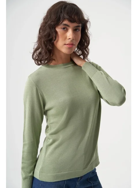 ميزال Basic O Collar Viscose Acrylic Knitwear