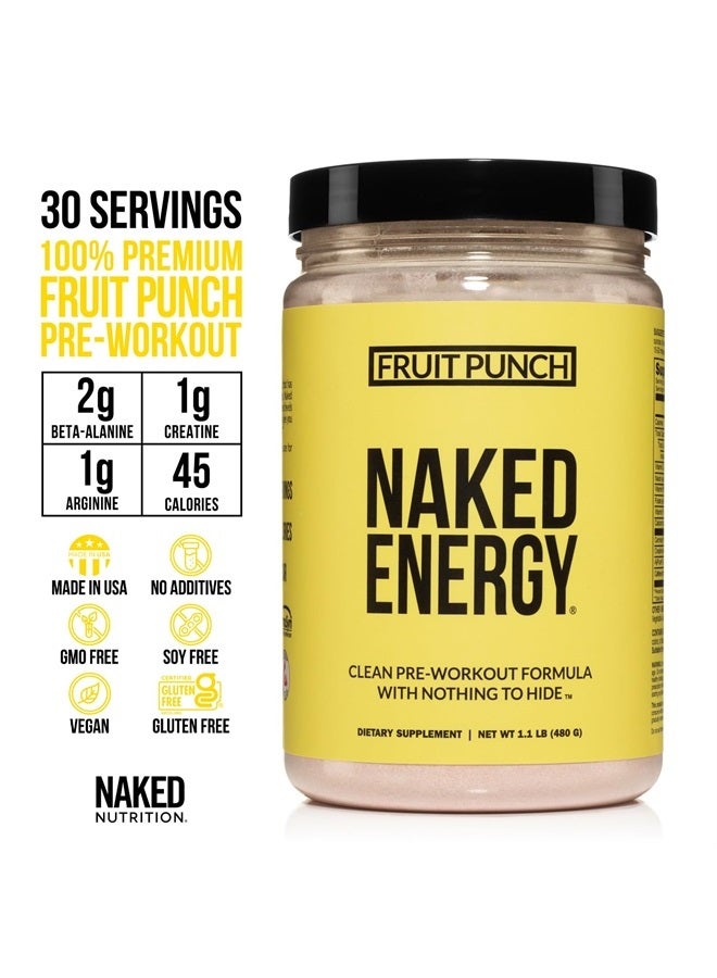 Nakd مشروب فواكه نقي من نودجشن - مكمل غذائي نظيف قبل التمرين للرجال والنساء، مناسب للنباتيين، بدون محليات مضافة، ألوان أو نكهات - 30 حصة - Image 2