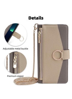 زبون جراب هاتف Honor 9X Lite Crossbody مصنوع من الجلد بنسيج الليتشي  - Image 2