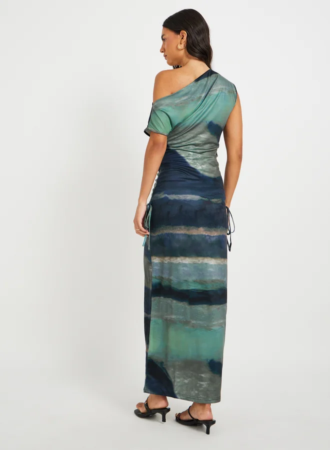 Take Two Abstract Print Dress