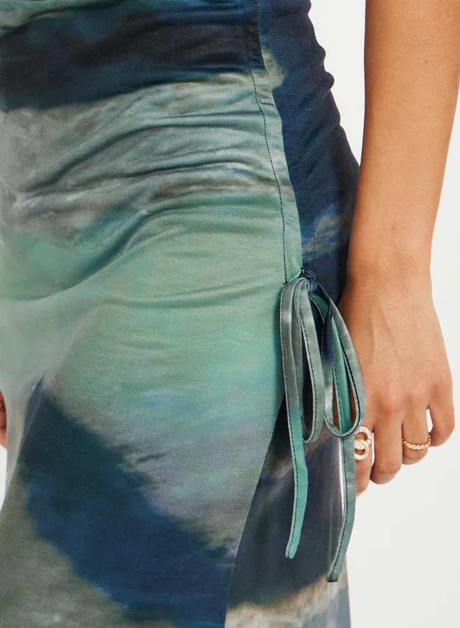 Take Two Abstract Print Dress