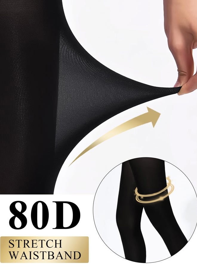 Buauty stockings for women 80D black m 1psc, Black, M - Image 3