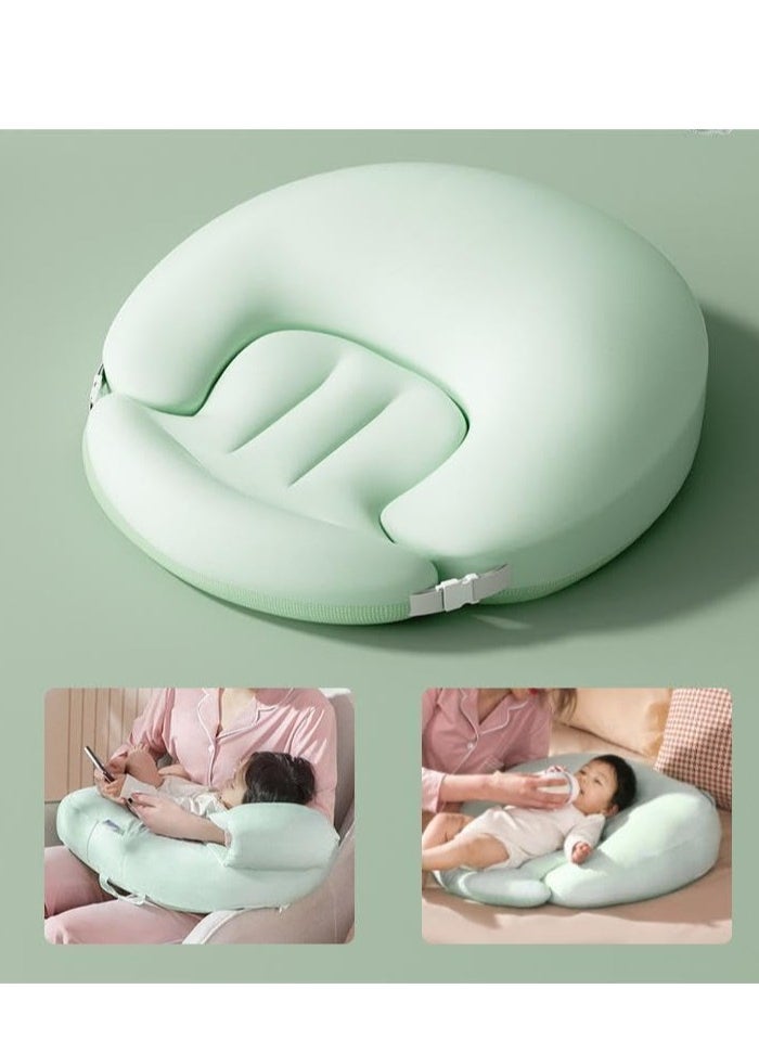 MIXDE 2 In 1 Baby Nursing Pillow And Body Positioner Body Hugging Design with Adjustable Waist Strap Multifunctional Toddler Look Up and Lying Pillow Set Enlarged and Widened for Breastfeeding and Bottle Feeding  - Image 5