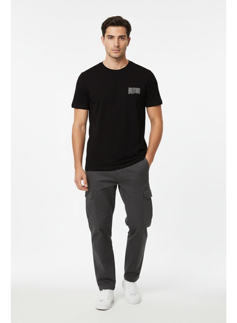 فرنش كونكشن تيشيرت أساسي بياقة دائرية وشعار - Image 1