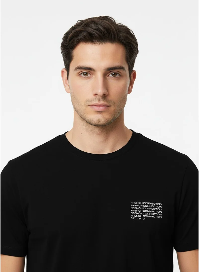 French Connection Logo Crew Neck Basic T-Shirt