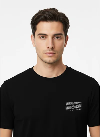 French Connection Logo Crew Neck Basic T-Shirt
