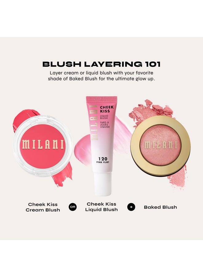 MILANI Rose Powder Blush - Romantic Rose (0.6 Ounce) Cruelty-Free Blush - Shape, Contour & Highlight Face with Matte or Shimmery Color - Image 5