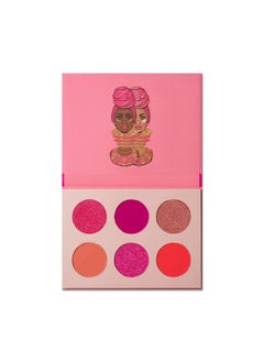 Juvia's Place Deep Fuchsia Soft and Sweet Pink Eyeshadow Palette Professional Eye Makeup Pigmented Eyeshadow Palette Makeup Palette for Eye Color & Shine Pressed Eyeshadow Cosmetics Shades of 6  - Image 3