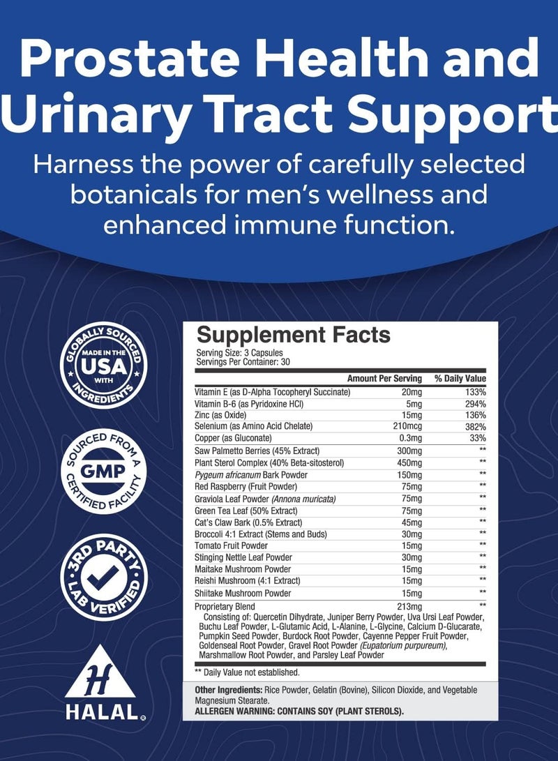 Natures Craft Prostate Supplement Men's Wellness, 90 Capsules - Image 2