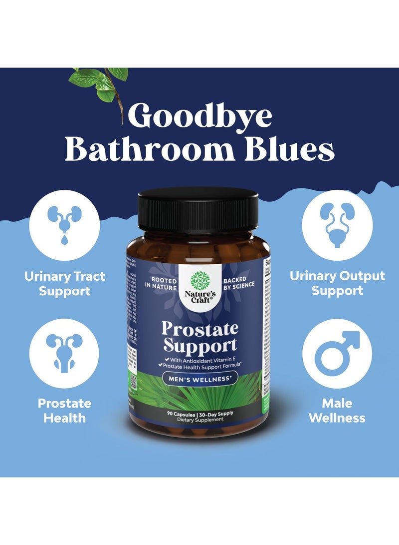 Natures Craft Prostate Supplement Men's Wellness, 90 Capsules - Image 3