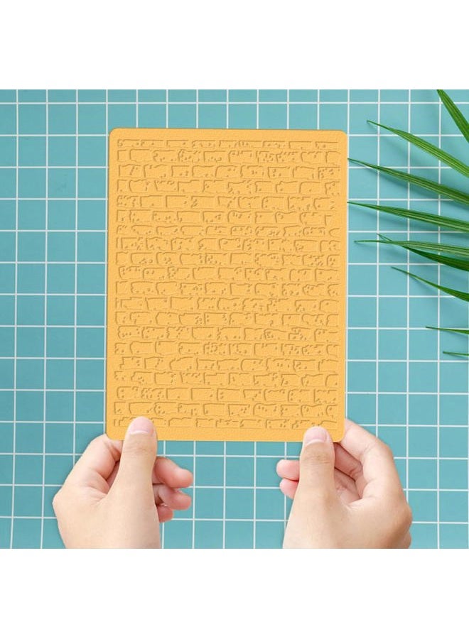 ALIBBON Brick Wall Background Plastic Embossing Folders for Card Making, Brick Background Embossing Folders for DIY Scrapbooking, Wall Folders for Paper Craft Photo Album Decorations - Image 3