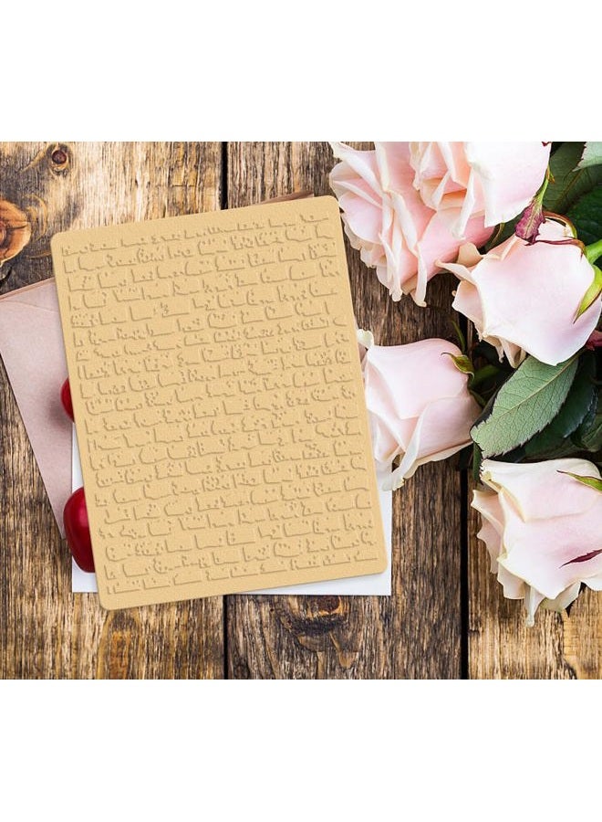 ALIBBON Brick Wall Background Plastic Embossing Folders for Card Making, Brick Background Embossing Folders for DIY Scrapbooking, Wall Folders for Paper Craft Photo Album Decorations - Image 5