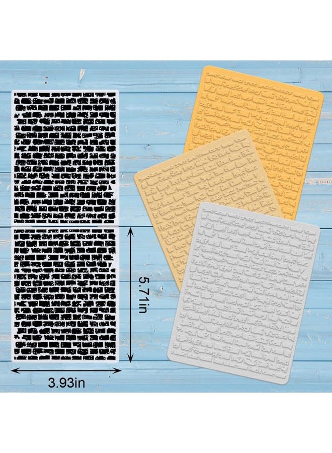 ALIBBON Brick Wall Background Plastic Embossing Folders for Card Making, Brick Background Embossing Folders for DIY Scrapbooking, Wall Folders for Paper Craft Photo Album Decorations - Image 2