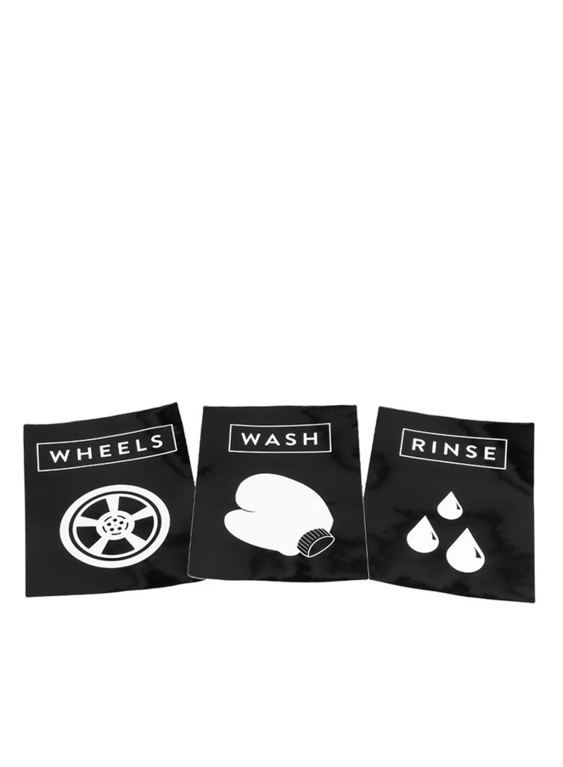 أوتو فينيس ملصقات دلاء أوتو فينيس - ملصقات شفافة وأنيقة لدلاء تنظيف السيارات | منع التلوث المتبادل وتنظيم وسائط الغسيل لتجهيز غسيل سيارات احترافي - Image 1