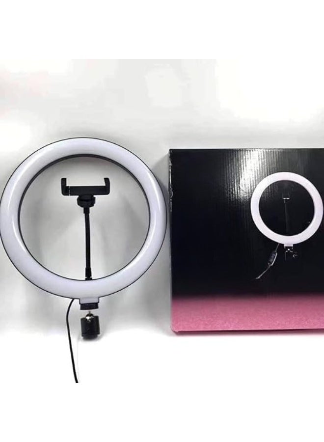 LED Ring Light 10 Inch with Adjustable Brightness – 3 Color Lighting Modes – 26cm Selfie Light for Makeup, Photography, and Video Recording - Image 2