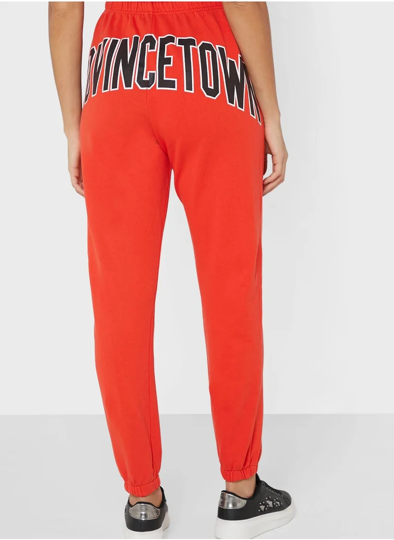 TOPSHOP Drawstring Detail High Waist Joggers