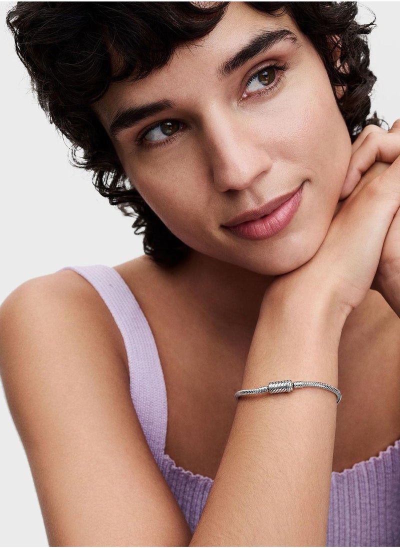 PANDORA Moments Sliding Magnetic Clasp Snake Chain Bracelet - Image 4