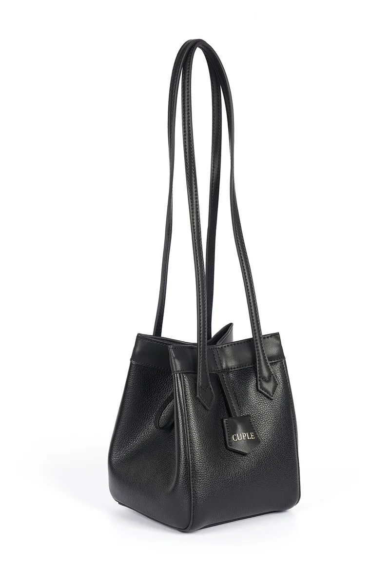 كابلي حقيبة كتف توت من الجلد الصناعي بتصميم مدبب