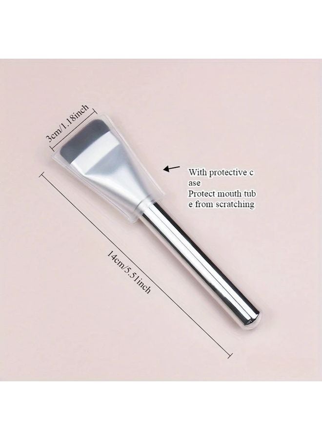 قطعتان فرشاة بودرة فائقة النعومة مقبض مريح خالية من العطور أداة تطبيق الماكياج - Image 4