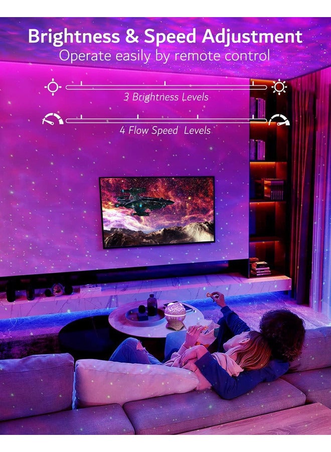 ISank Star Projector,  Dinosaur Eggs Galaxy Projector, Bluetooth Nebula LED Star Light Projector for Bedroom Home Ceiling Decor Party, Remote Control Night Lamp with White Noise for Kids Adults - Image 4
