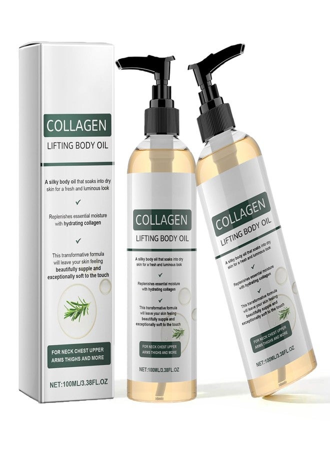 KINOWJI Hydrating Collagen Oil,2pcs Collagen Lifting Body Oil,Collagen Oil for Skin Tightening for Women & Men Helps Soften Appearance of Crepe Skin & Wrinkles (2 - Image 1