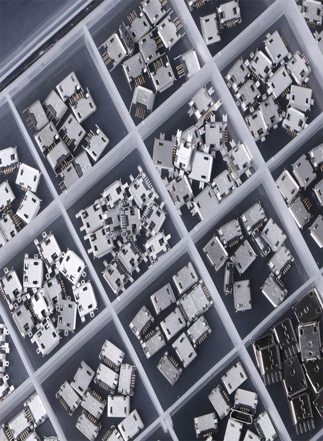 Teansic 240PCS 24Models Micro USB Connector Socket Jack USB Connectors Set for MP3 4 5 Huawei Samsung Sony HTC ZTE - Image 5
