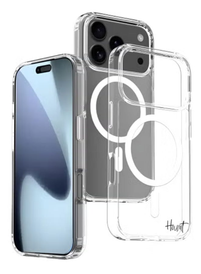 JAJEEK iPhone 17 Pro Case Magsafe, Wireless Charging Support Clear iPhone 17 Pro Cover Anti Scratch Shockproof Protective Phone Case for Apple iPhone 17 Pro 6.3inch - Image 2