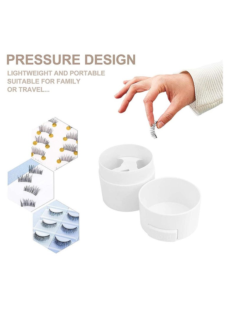 NIBEMINENT Eyelash Storage Glue Jar Extension Container Sealed Makeup Case Cosmetic Tank for Women Girls Nail Polish Grafting Airtight Preservation Exhaust Box  - Image 4