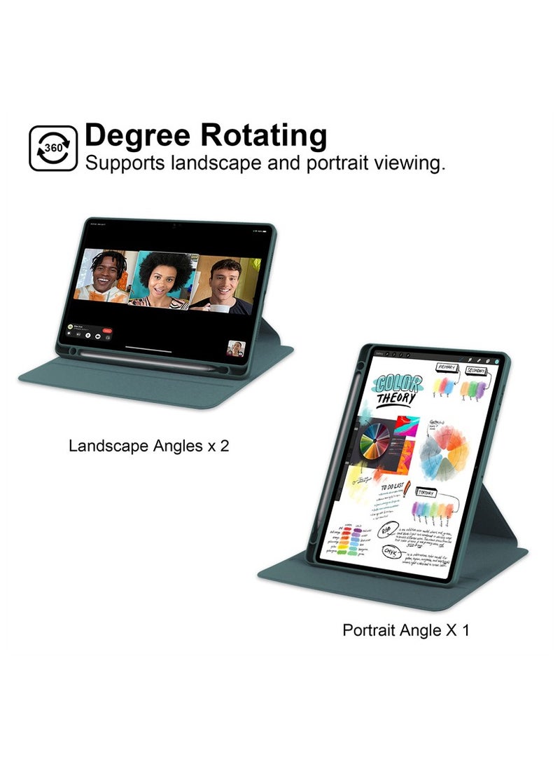 عام حافظة ظهر شفافة متوافقة مع هونر باد إكس 8 إيه 11 بوصة 2024 ، حامل دوار 360 درجة غطاء ذكي للنوم/الاستيقاظ التلقائي لجهاز هونر باد إكس 8 إيه اللوحي - Image 2