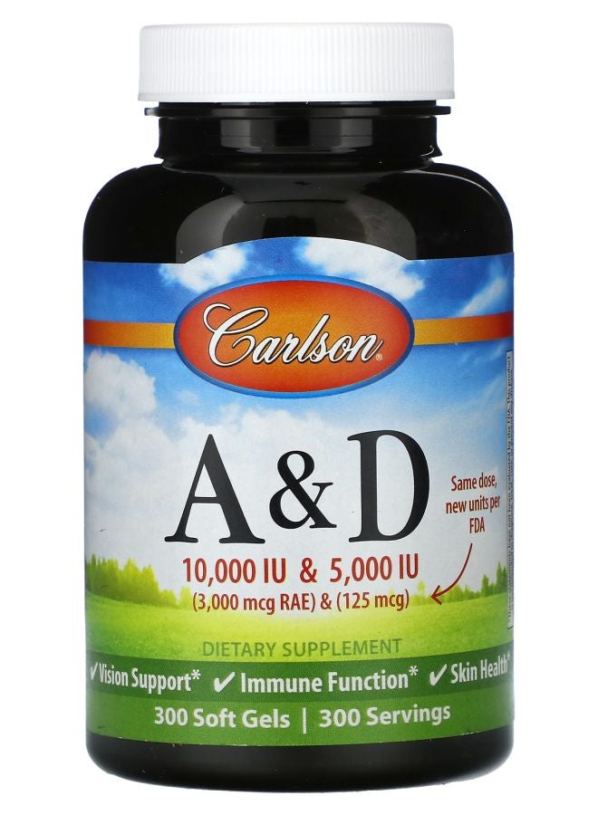 Vitamin A & D 300 Soft Gels