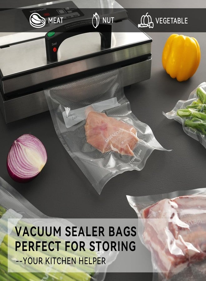 Wevac 11" x 16" Precut Vacuum Sealer Bags, 100 Count, Includes 5 Liquid Block Bags & 5 Bone Guard Pieces, Heavy Duty for Food Storage, Sous Vide & Meal Prep - Image 2